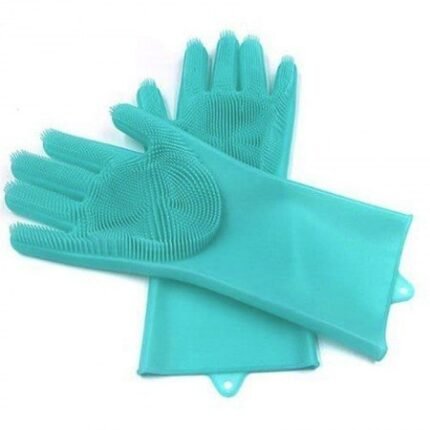 সিলিকন স্ক্রাবার | ডিশওয়াশার হ্যান্ড গ্লাভস | 1 জোড়া