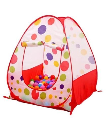 Tent Play House Toy With 50 Ball Set for Kids- Multicolor